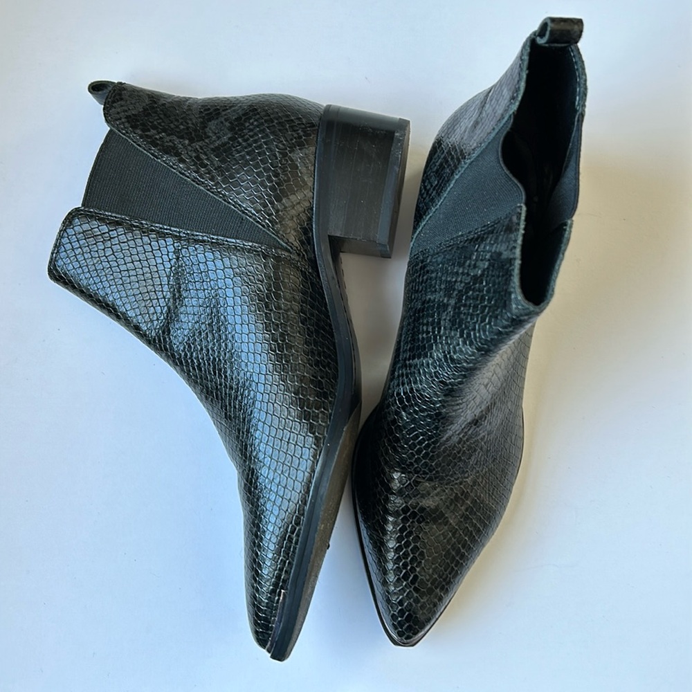 Marc Fisher Ltd. Yale Snakeskin Bootie